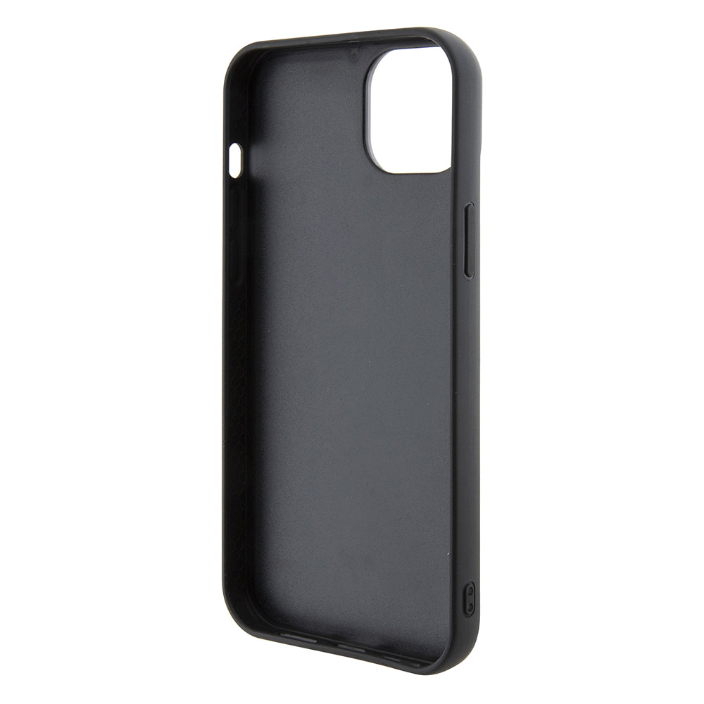 Custodia per Apple iPhone 15 Plus, Karl Lagerfeld, 3D Rubber Multi Logo, Nera