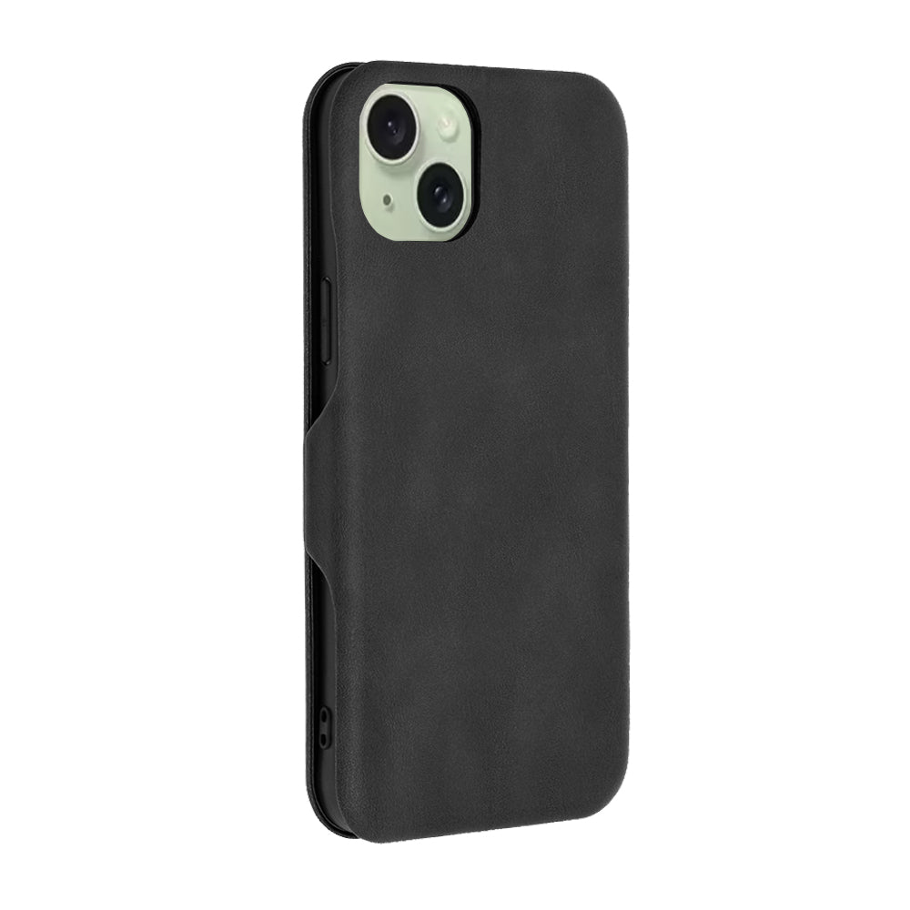 Custodia per Apple iPhone 15 Plus, Techsuit, Safe Wallet Plus, Nera