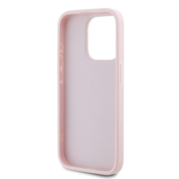Custodia per Apple iPhone 15 Pro Max, Karl Lagerfeld, Diagonal Quilted Script, Rosa