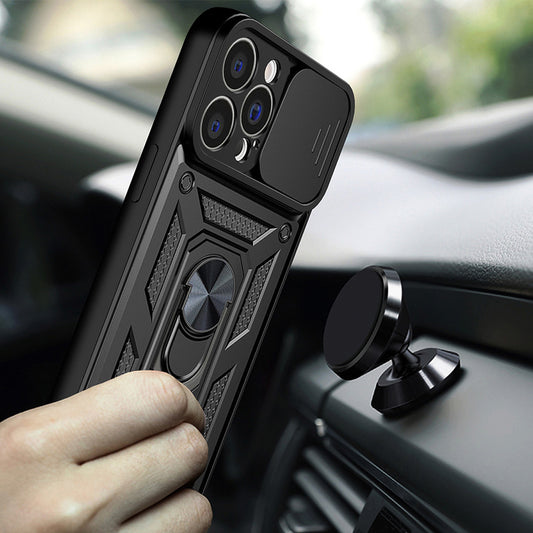 Custodia per Apple iPhone 15 Pro Max, Techsuit, CamShield, Nera