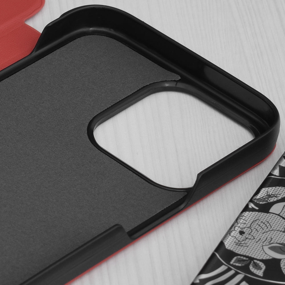 Custodia per Apple iPhone 15 Pro Max, Techsuit, eFold, Rossa