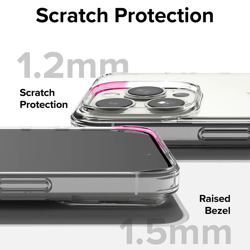Custodia per Apple iPhone 15 Pro, Ringke, Fusion, Trasparente