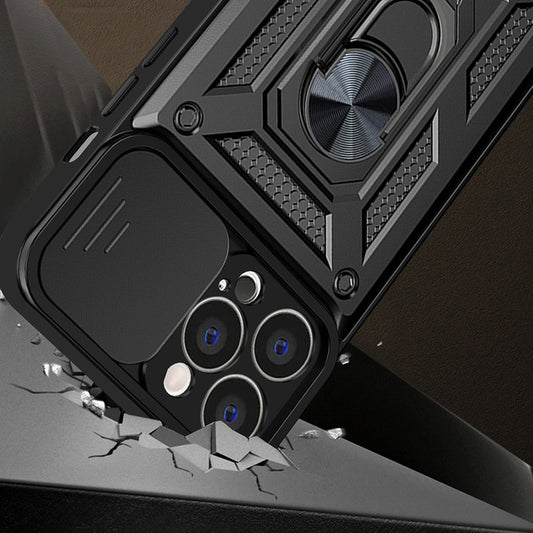 Case for Apple iPhone 15 Pro, Techsuit, CamShield, Blue