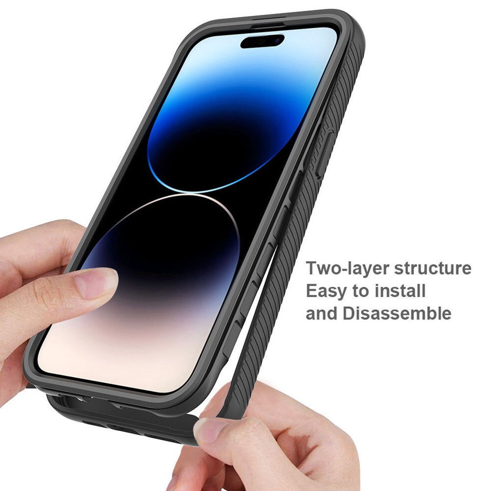 Custodia per Apple iPhone 15 Pro, Techsuit, Defense360 Pro, Nera