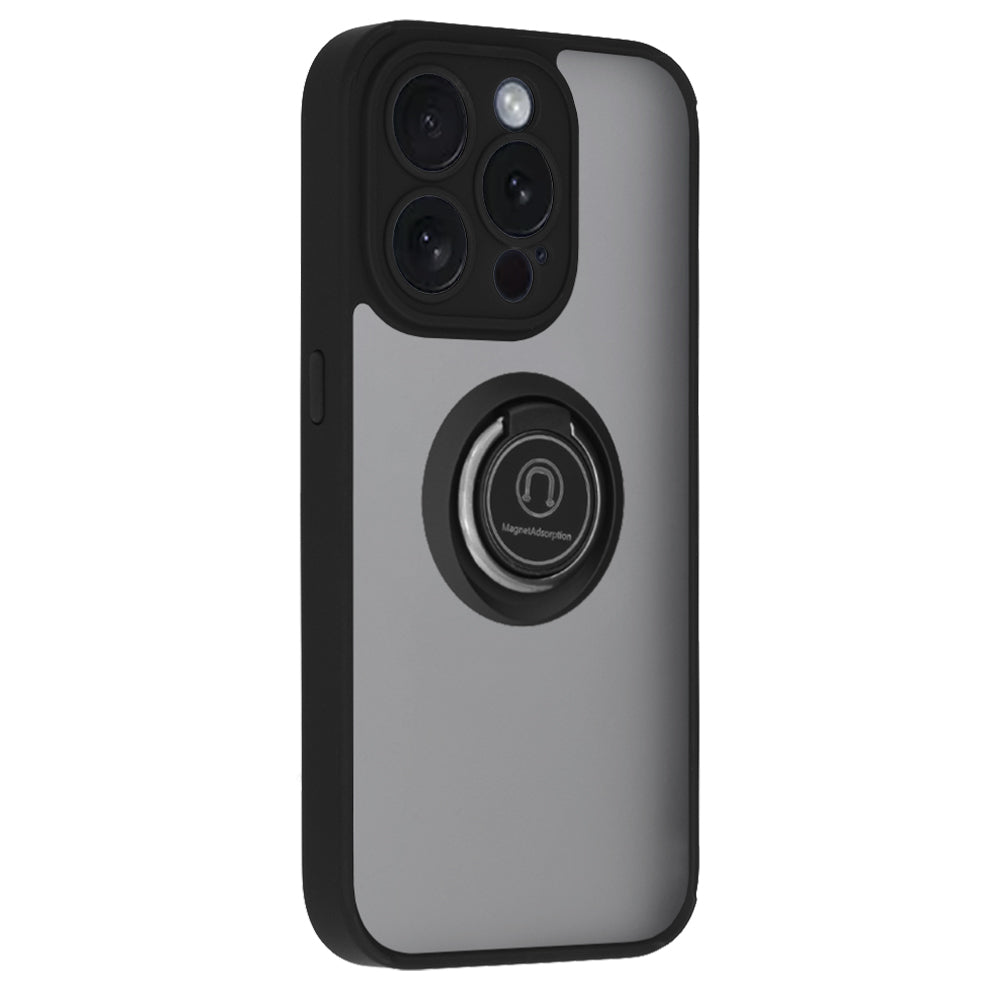 Custodia per Apple iPhone 15 Pro, Techsuit, Glinth, Nera