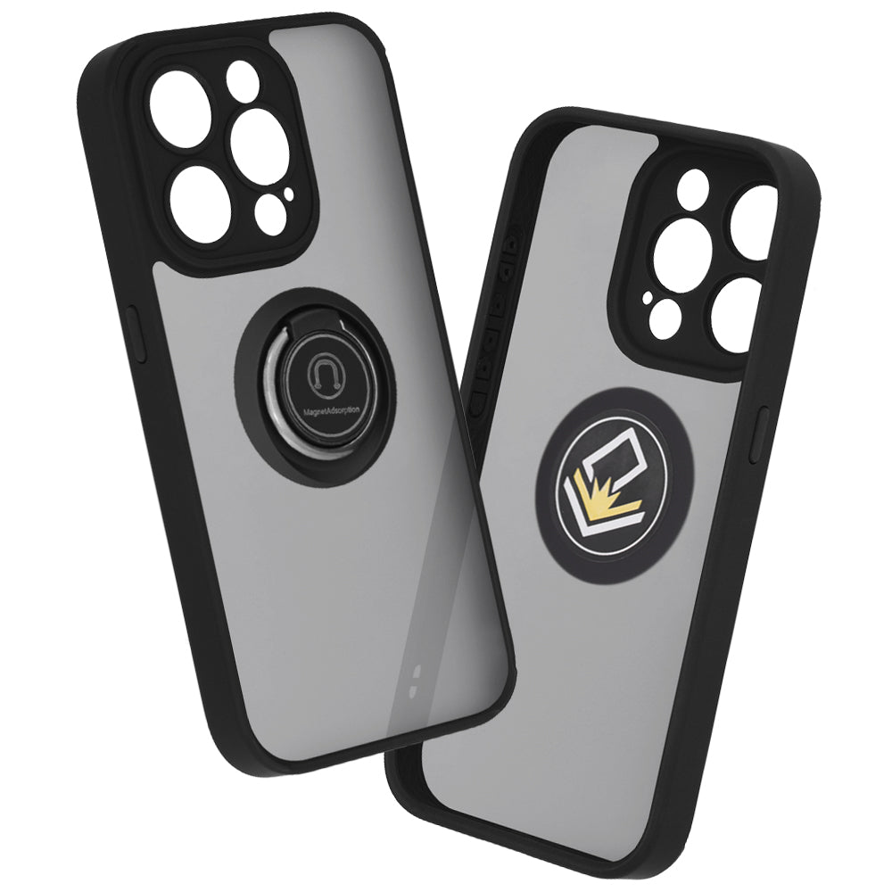 Custodia per Apple iPhone 15 Pro, Techsuit, Glinth, Nera