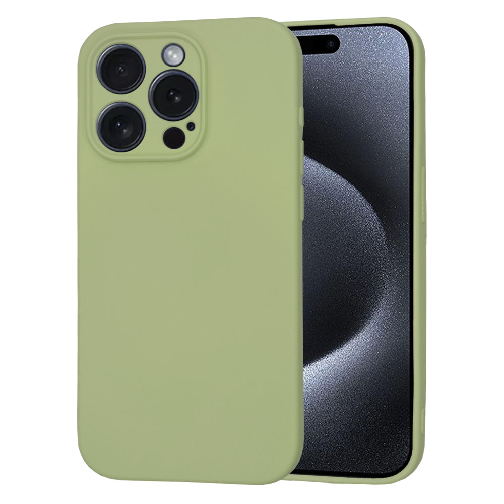 Custodia per Apple iPhone 15 Pro, Techsuit, SoftFlex, Matcha
