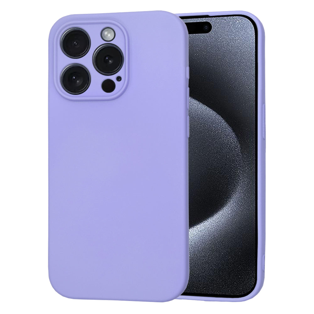 Custodia per Apple iPhone 15 Pro, Techsuit, SoftFlex, Lilla Chiaro