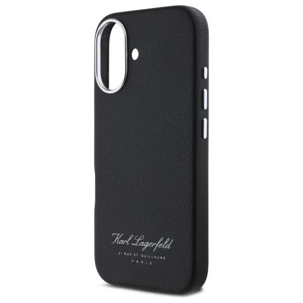Custodia per Apple iPhone 16, Karl Lagerfeld, RSG, Nera