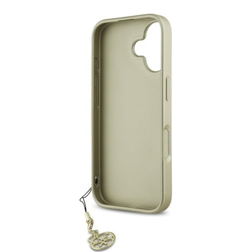 Custodia per Apple iPhone 16 Plus, Guess, 4G Charm, Nera