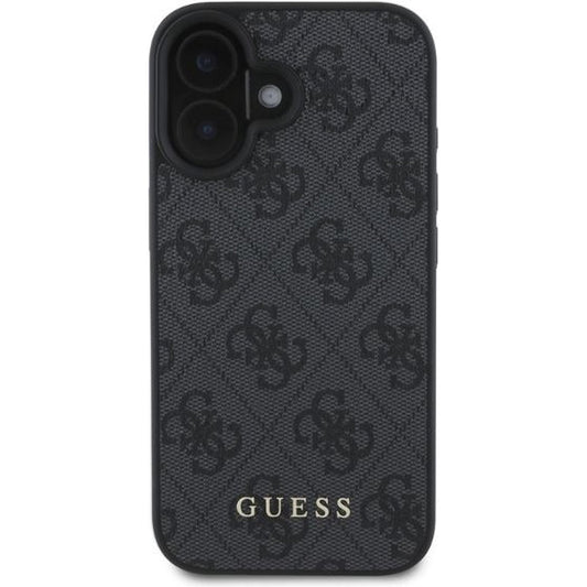 Custodia per Apple iPhone 16 Plus, Guess, 4G Classic, Nera