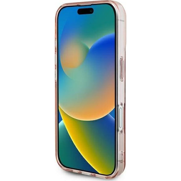 Custodia per Apple iPhone 16 Plus, Guess, IML Heart, Trasparente