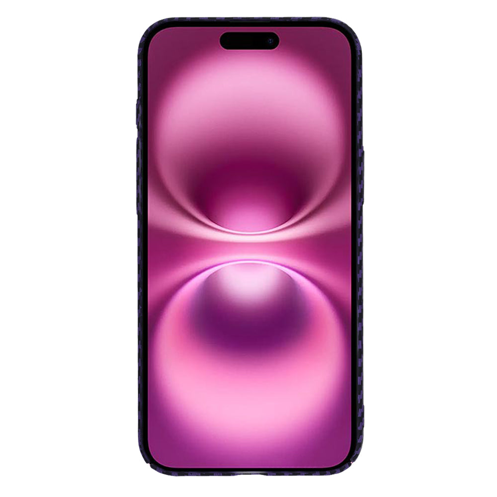 Custodia per Apple iPhone 16 Plus, Techsuit, Carbonite FiberShell, Viola