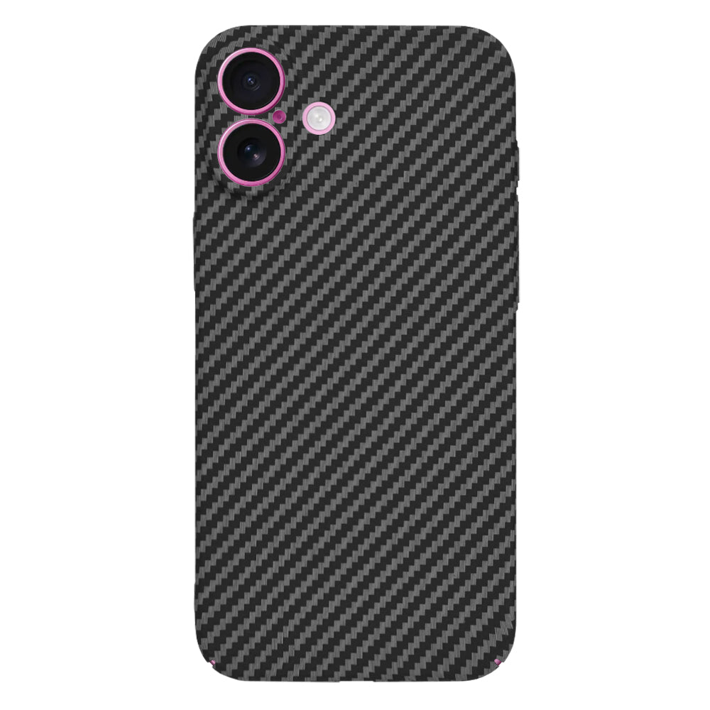 Custodia per Apple iPhone 16 Plus, Techsuit, Carbonite FiberShell, Nera