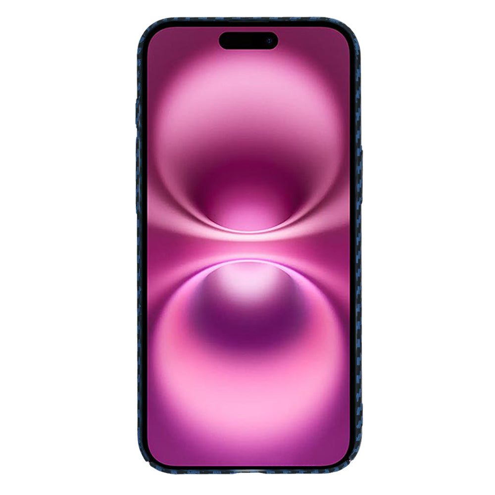 Custodia per Apple iPhone 16 Plus, Techsuit, Carbonite FiberShell, Turchese