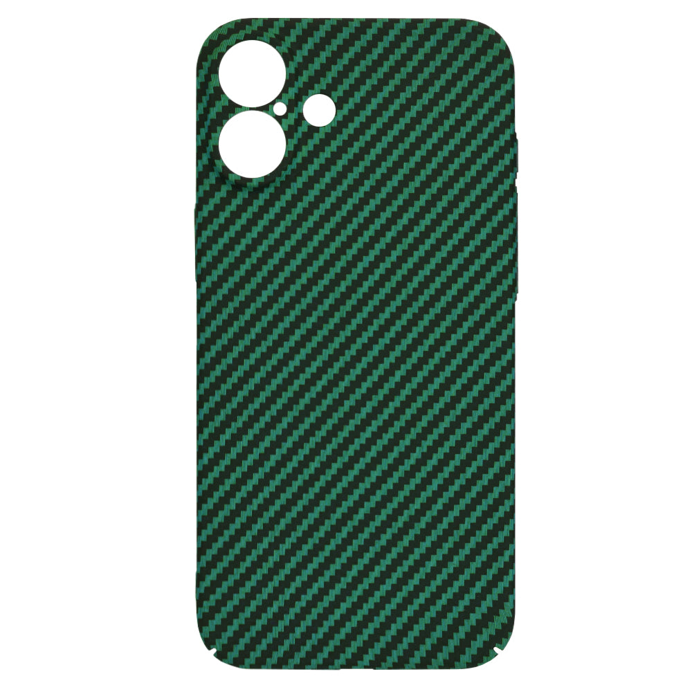 Custodia per Apple iPhone 16 Plus, Techsuit, Carbonite FiberShell, Verde