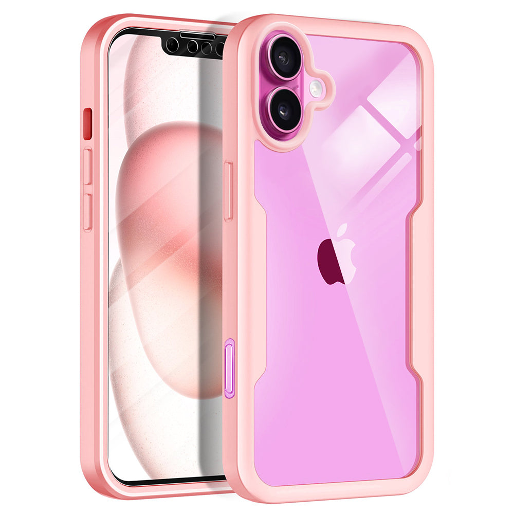 Custodia per Apple iPhone 16 Plus, Techsuit, ColorVerse 360, Rosa
