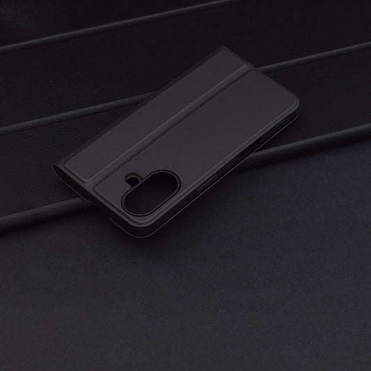 Custodia per Apple iPhone 16 Plus, Techsuit, Magskin Book, Nera