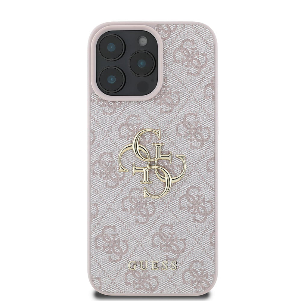 Case for Apple iPhone 16 Pro, Guess, 4G Big Logo, Pink