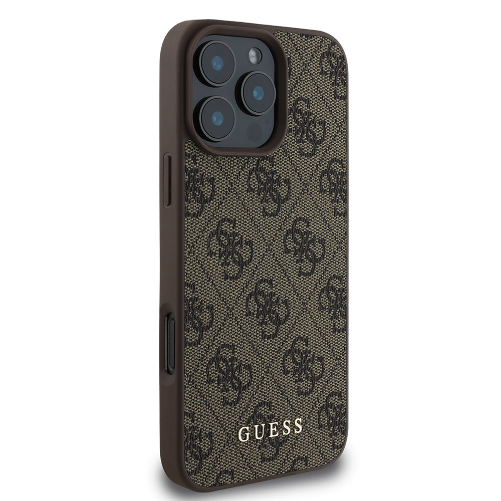 Case for Apple iPhone 16 Pro, Guess, 4G Classic, Black