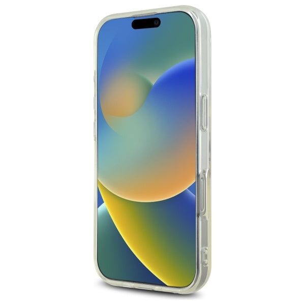 Custodia per Apple iPhone 16 Pro, Guess, IML Heart, Trasparente