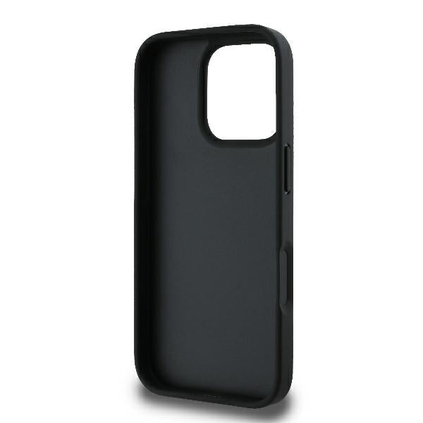 Custodia per Apple iPhone 16 Pro, Karl Lagerfeld, Monogramma Karl & Choupette's Heads, Nera