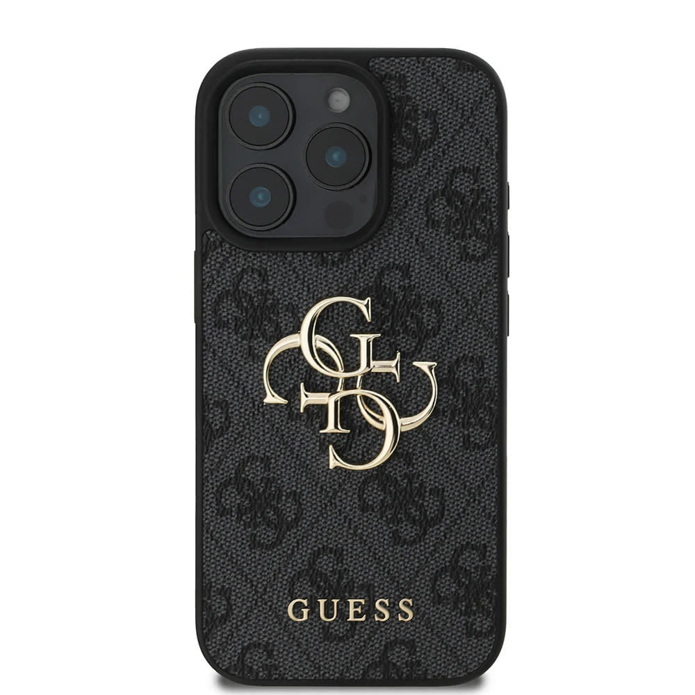Custodia per Apple iPhone 16 Pro Max, Guess, 4G Big Logo, Nera