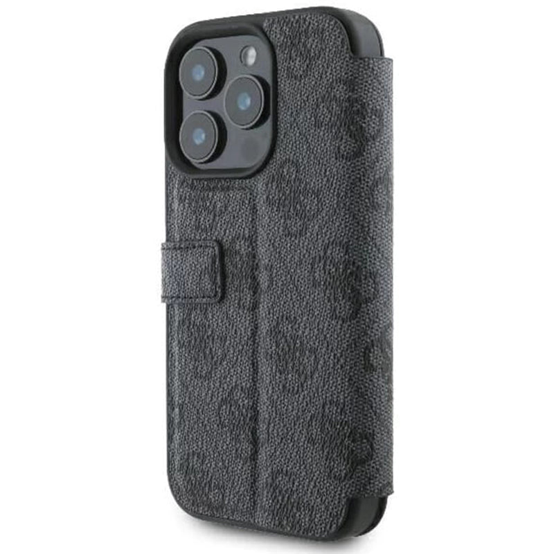 Custodia per Apple iPhone 16 Pro Max, Guess, 4G Book, Nera