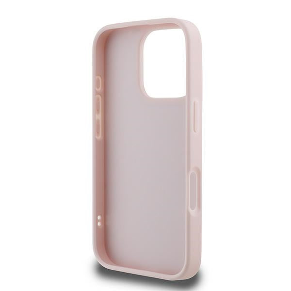 Custodia per Apple iPhone 16 Pro Max, Karl Lagerfeld, Diagonal Quilted Script, Rosa
