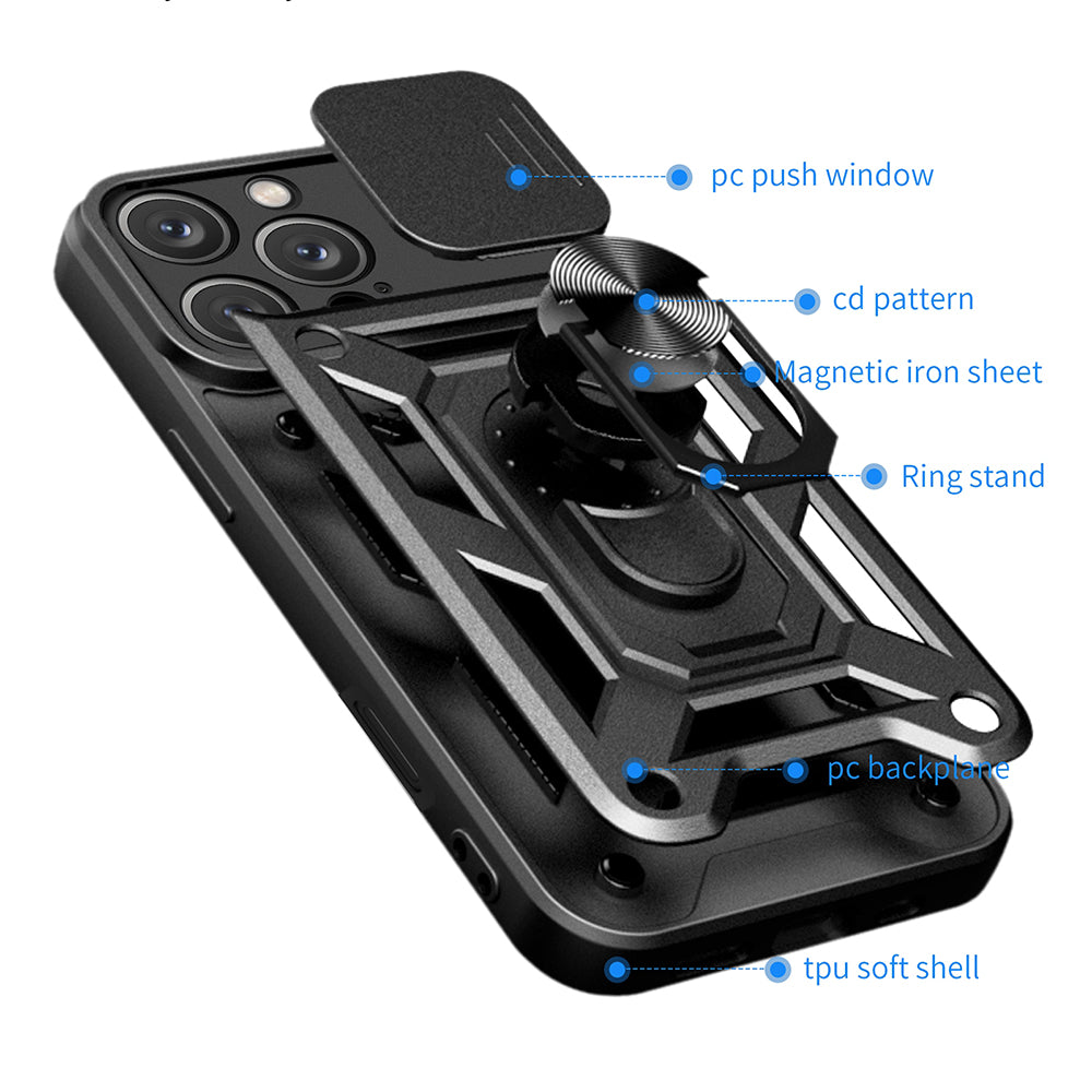 Custodia per Apple iPhone 16 Pro Max, Techsuit, CamShield, Verde
