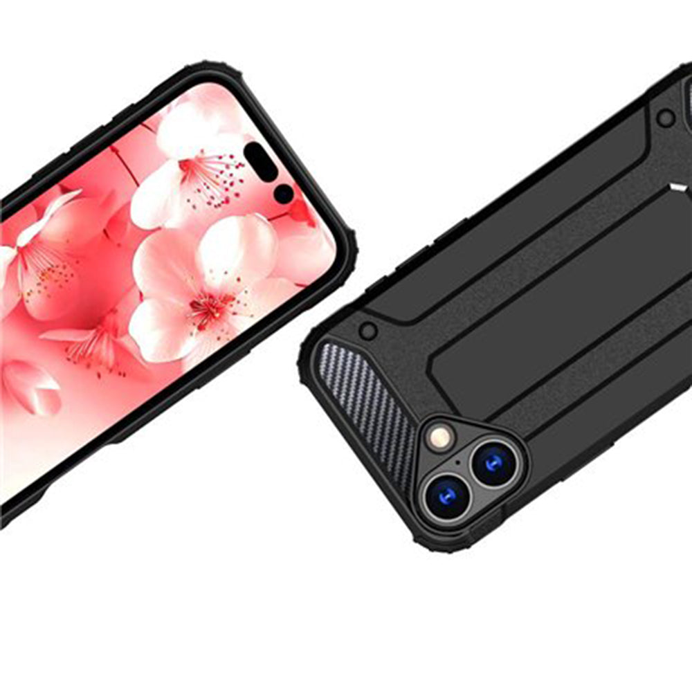 Custodia per Apple iPhone 16 Pro Max, Techsuit, Hybrid Armor, Nera