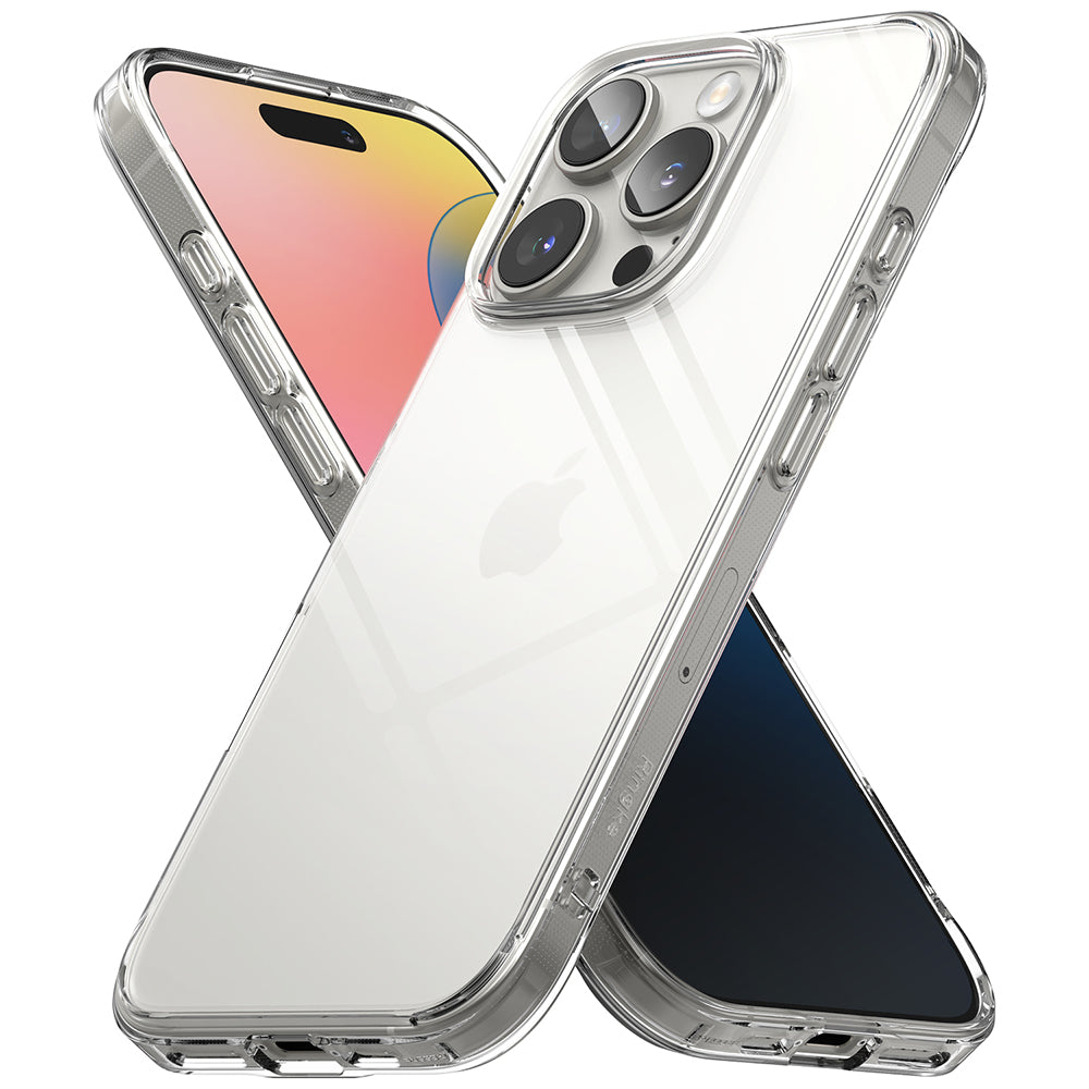 Custodia per Apple iPhone 16 Pro, Ringke, Fusion, Trasparente