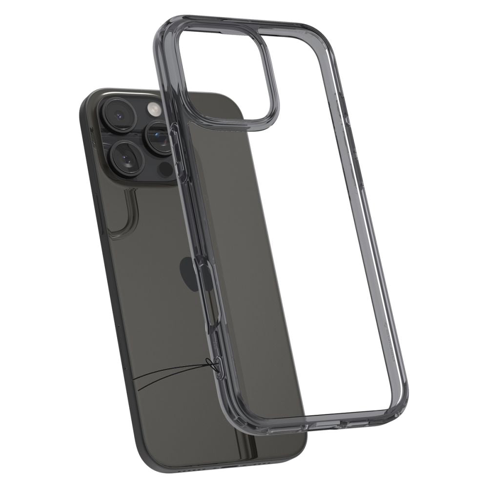 Custodia per Apple iPhone 16 Pro, Spigen, Ultra Hybrid, Fumurie ACS08123