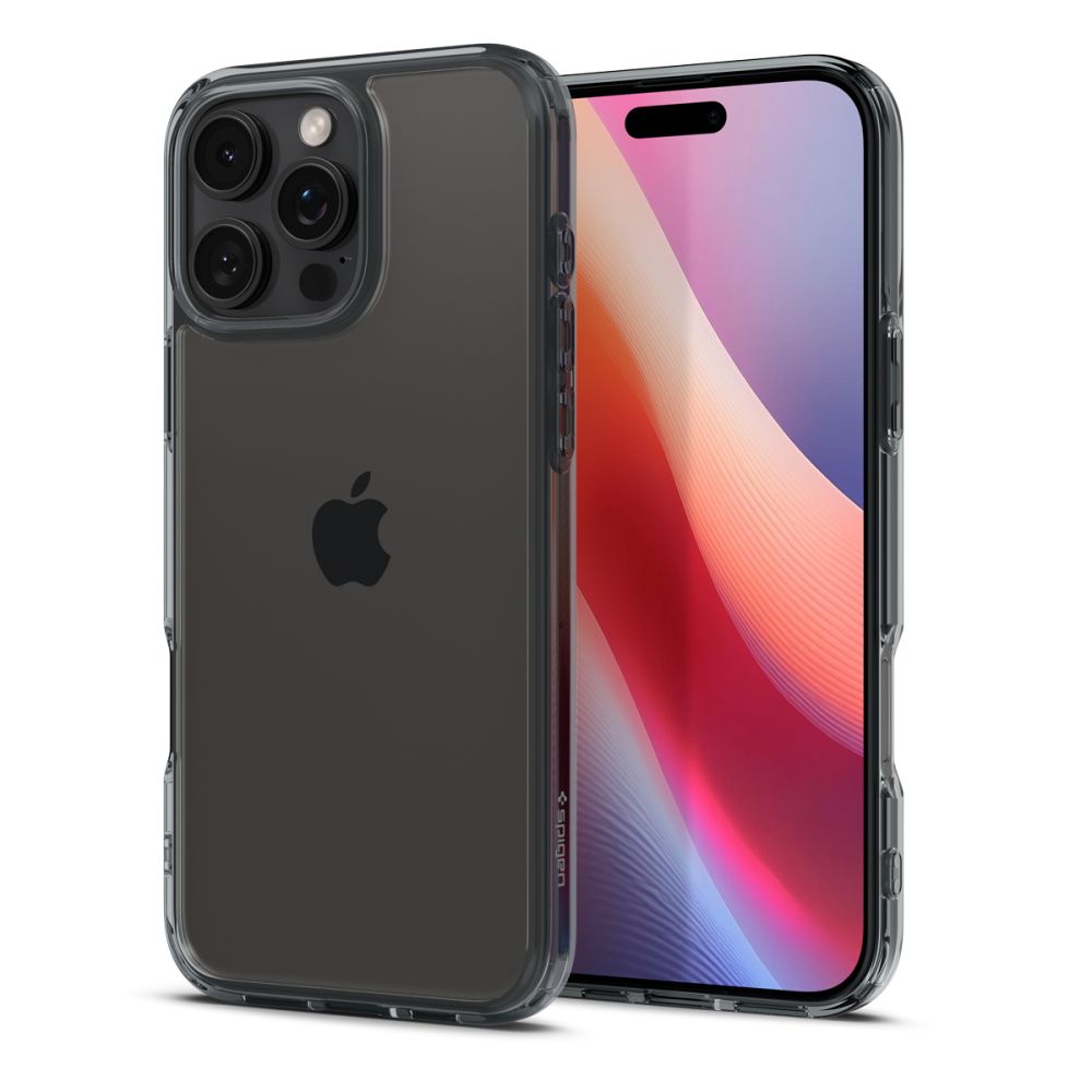 Custodia per Apple iPhone 16 Pro, Spigen, Ultra Hybrid, Fumurie ACS08123