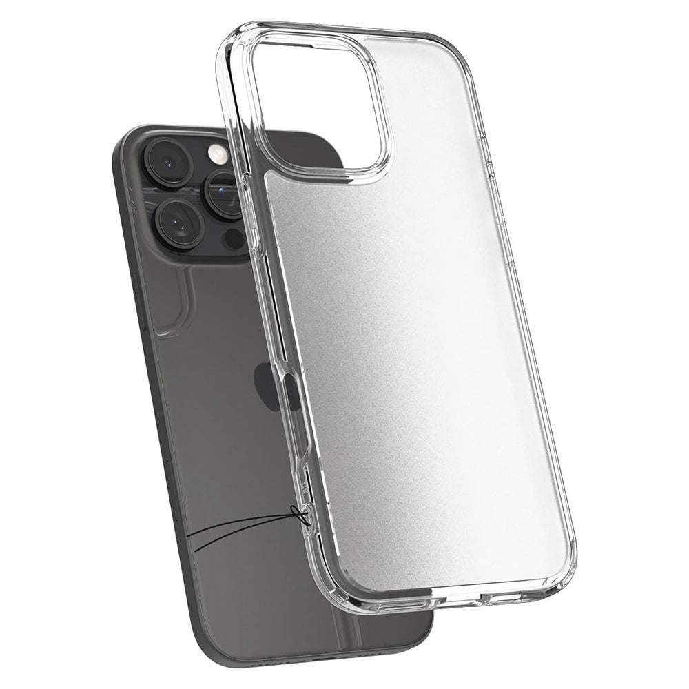 Custodia per Apple iPhone 16 Pro, Spigen, Ultra Hybrid, Trasparente Satinata ACS08122