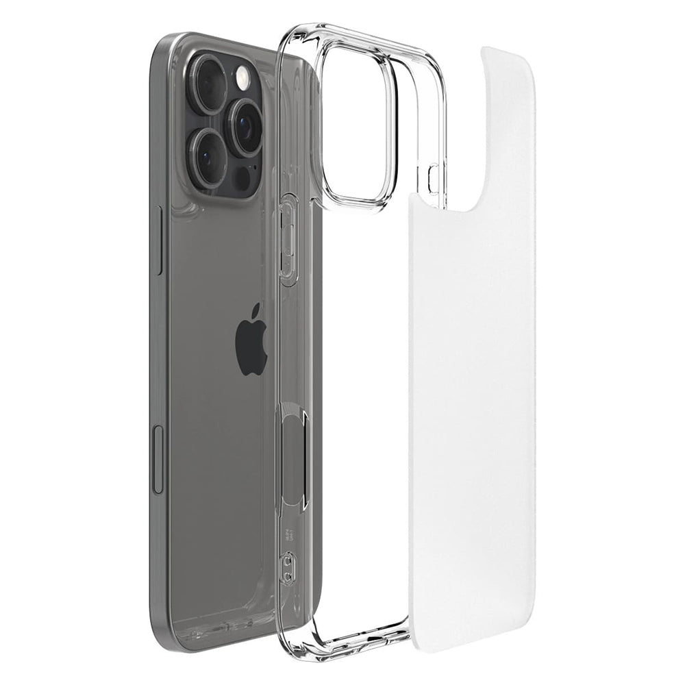 Custodia per Apple iPhone 16 Pro, Spigen, Ultra Hybrid, Trasparente Satinata ACS08122