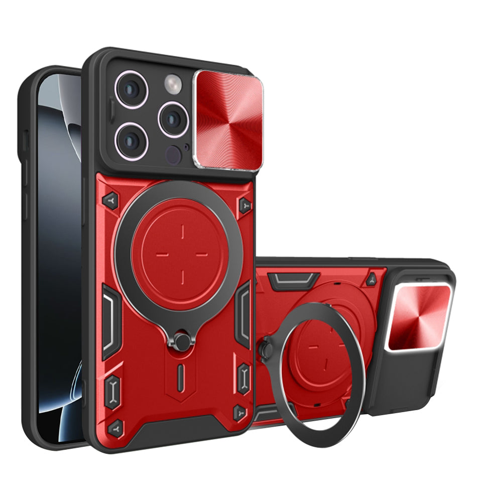 Custodia per Apple iPhone 16 Pro, Techsuit, CamGuard Pro, Rossa