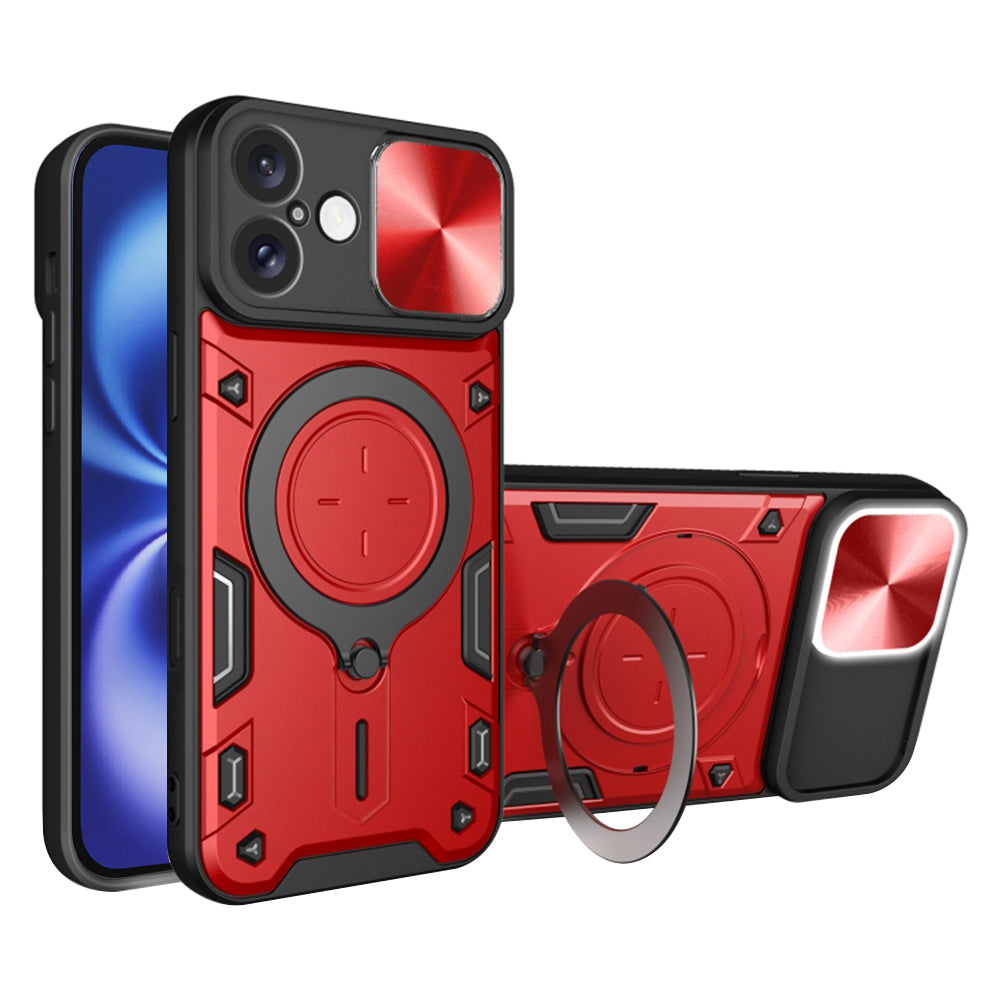 Custodia per Apple iPhone 16, Techsuit, CamGuard Pro, Rossa