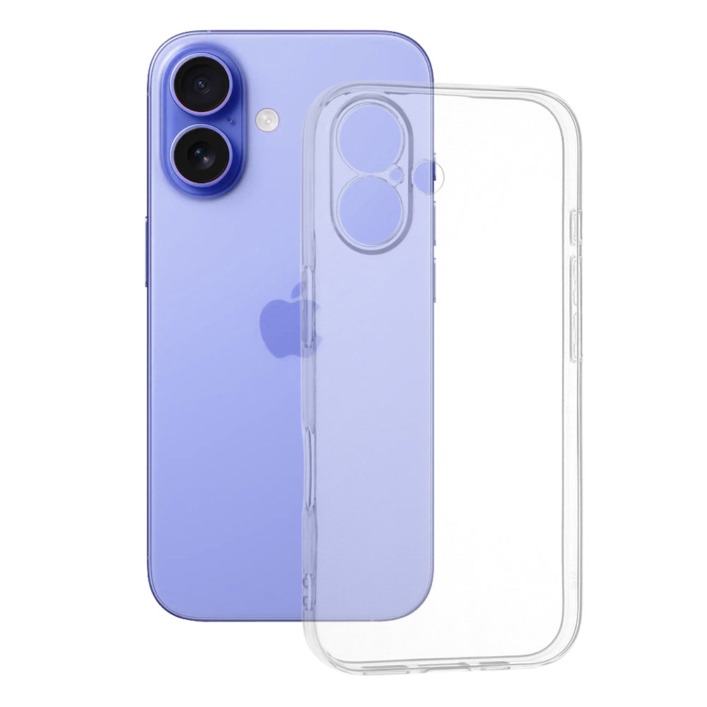 Custodia per Apple iPhone 16, Techsuit, Chiara, Trasparente