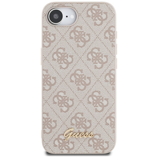 Custodia per Apple iPhone 16e, Guess, 4G Script Logo, Rosa