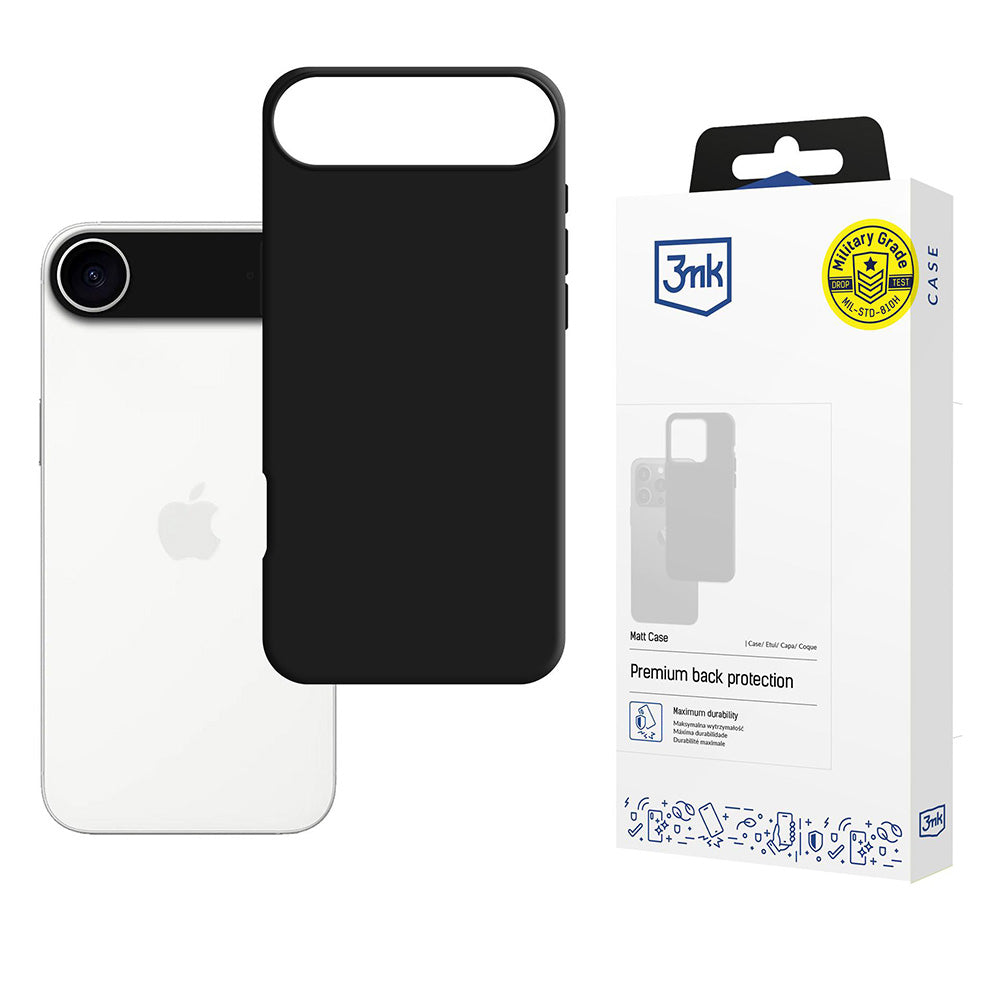 Custodia per Apple iPhone 17 Air, 3MK, Matt, Nera