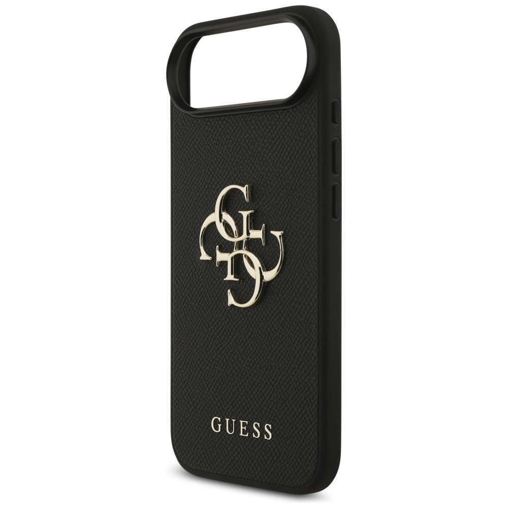 Custodia per Apple iPhone 17 Air, Guess, 4G Grained Big and Classic Logo, Nera