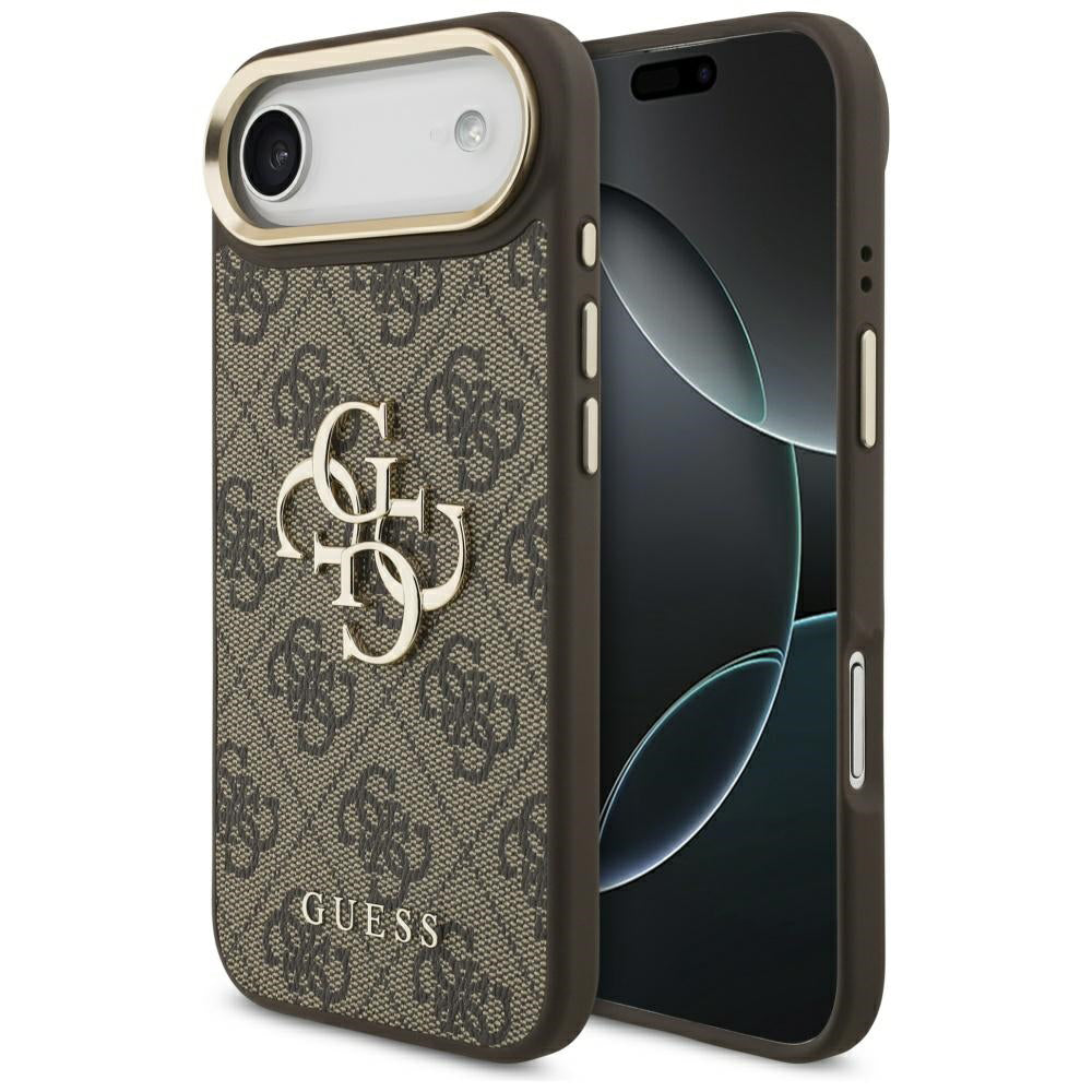 Custodia per Apple iPhone 17 Air, Guess, Big 4G Logo Classic, Marrone Dorato