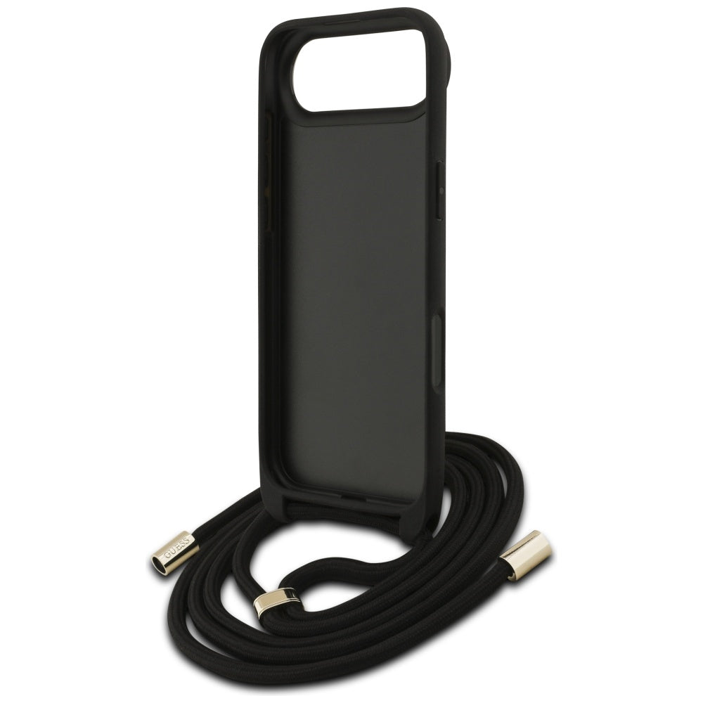 Custodia per Apple iPhone 17 Air, Guess, Crossbody Cord 4G Big Log, Marrone