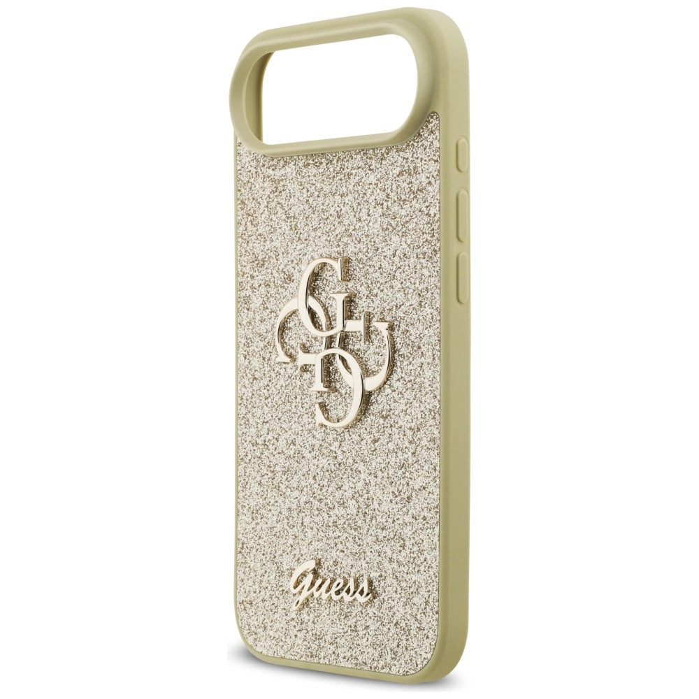 Custodia per Apple iPhone 17 Air, Guess, Fixed Glitter Big 4G, Dorata