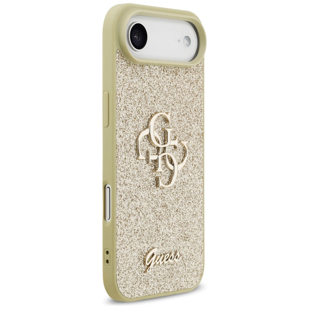 Custodia per Apple iPhone 17 Air, Guess, Fixed Glitter Big 4G, Dorata