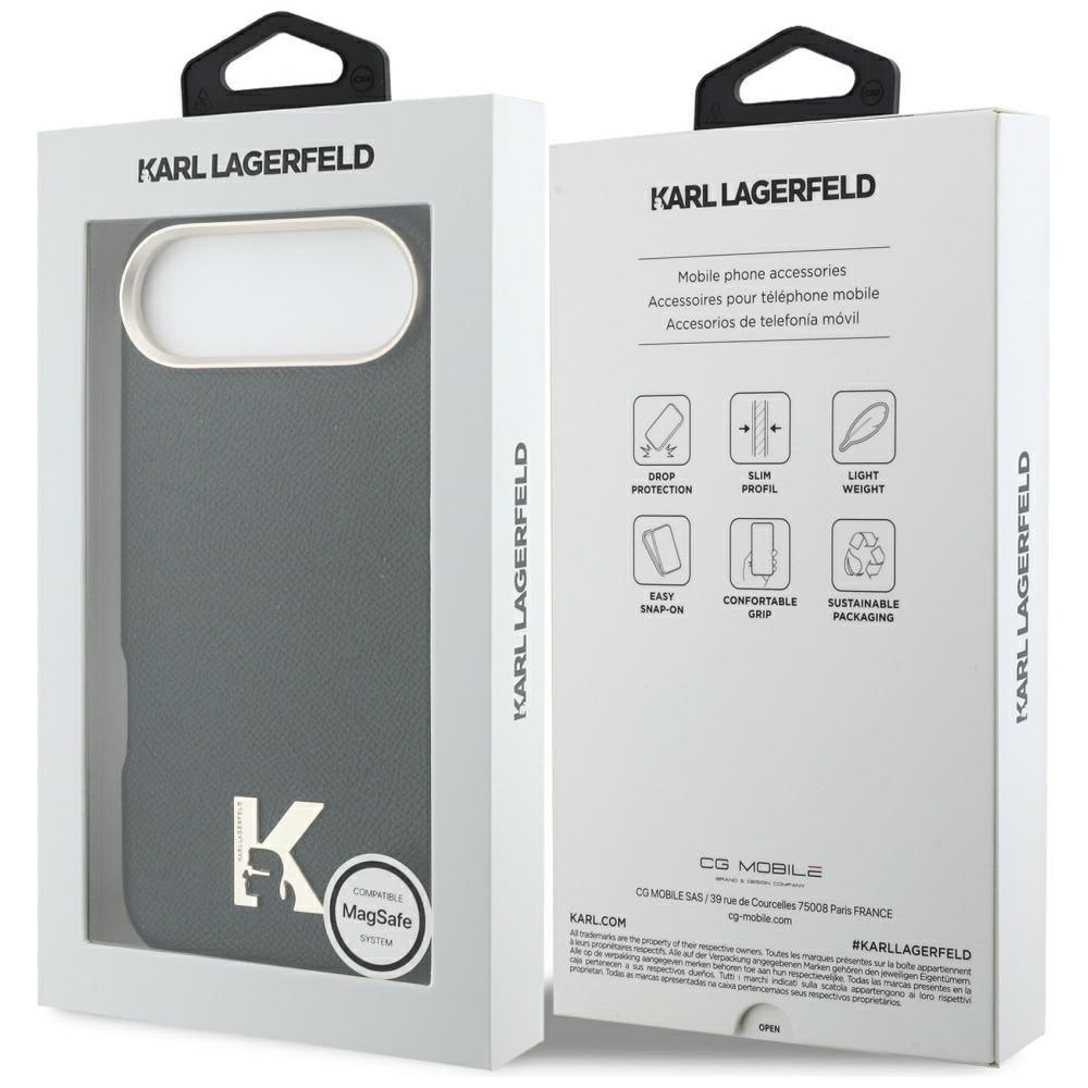 Custodia per Apple iPhone 17 Air, Karl Lagerfeld, Karl Head Logo, Nera