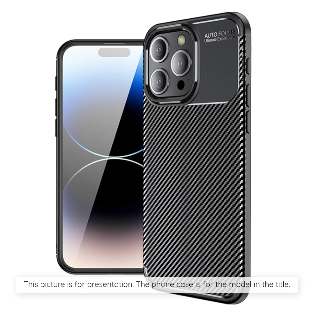 Custodia per Apple iPhone 17 Air, Techsuit, CarbonFiber, Nera