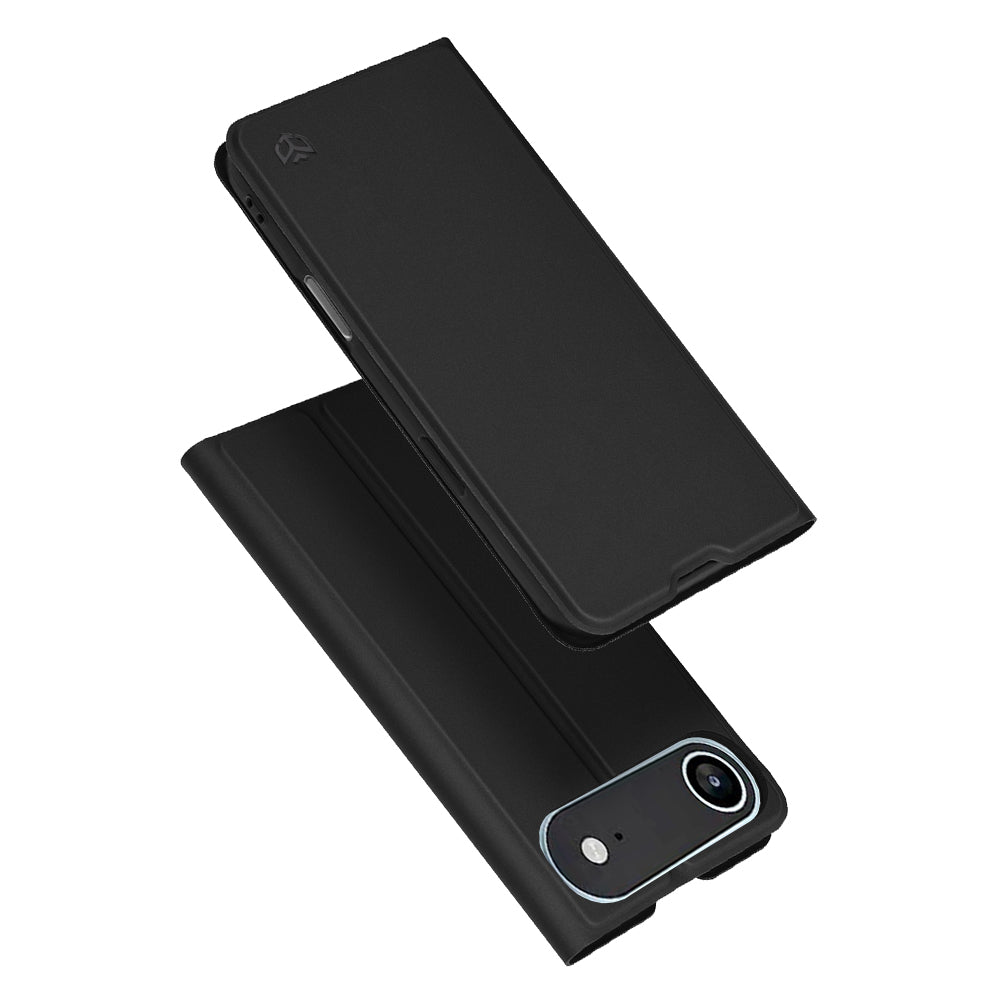 Custodia per Apple iPhone 17 Air, Techsuit, Magskin Book, Nera