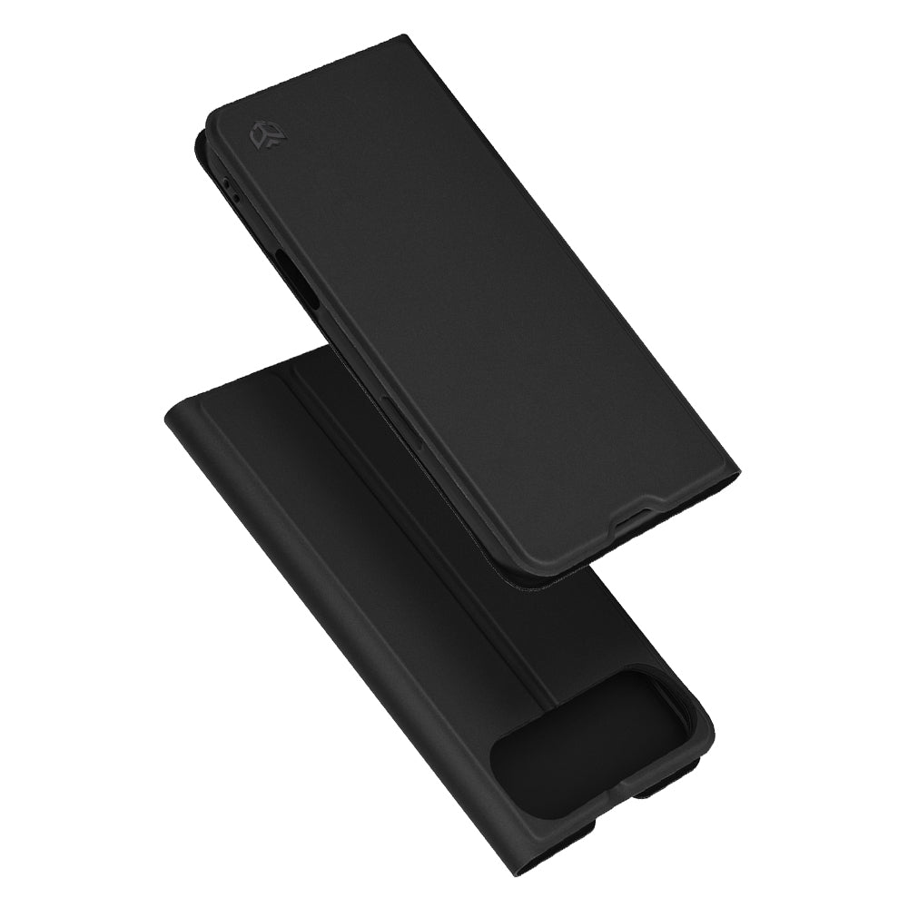 Custodia per Apple iPhone 17 Air, Techsuit, Magskin Book, Nera